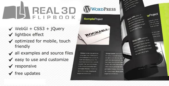 Real3D FlipBook WordPress Plugin 4.1