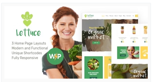 Lettuce | Organic Food & Eco Online Store Products WordPress Theme