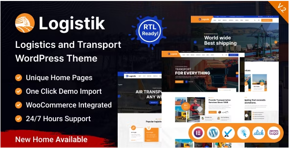 Logistik – Transport & Logistics WordPress Theme