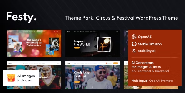 Festy - Theme Park, Circus & Festival WordPress Theme