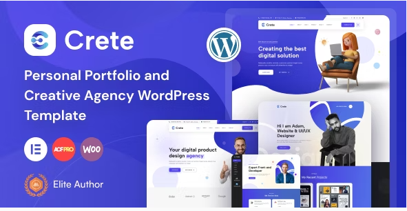 Crete - Personal Portfolio and Creative Agency WordPress Theme