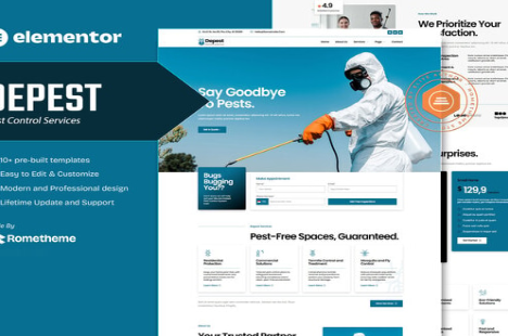 Depest - Pest Control Services Elementor Template Kit
