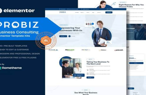 Probiz - Business Consulting Elementor Template Kit