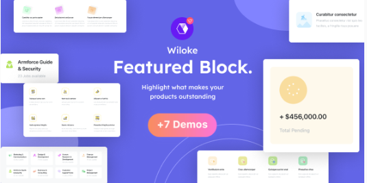 Wiloke Featured Block | Elementor Addon